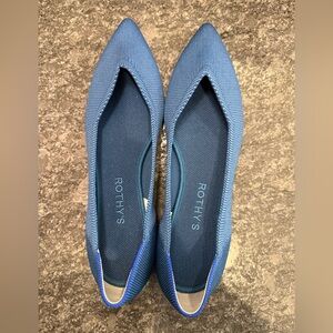 Rothy’s The Point, Size 9, Deep Ocean